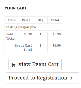 multiple event registration cart